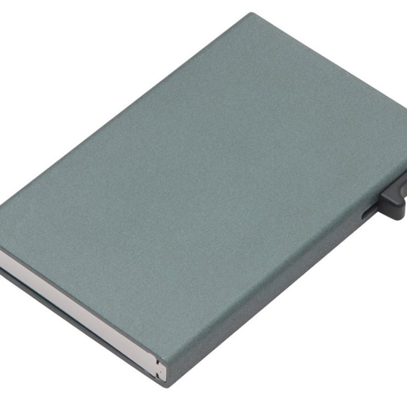 Картхолдер «Florence» с RFID-защитой, синий, оружейная сталь. Артикул о70060