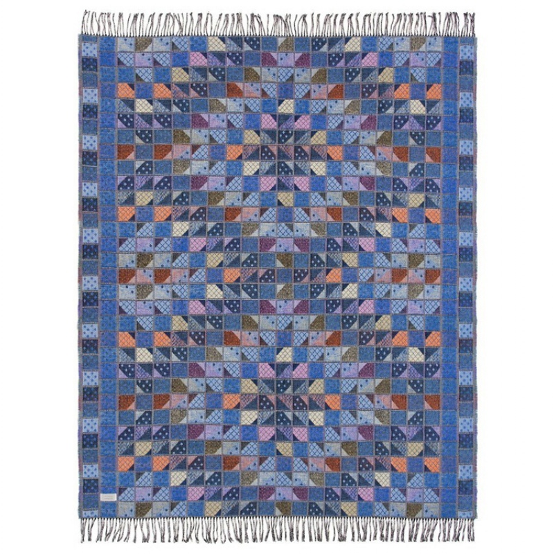 Плед «ILLINOIS CTN 9040» синий, «ILLINOIS CTN 7040» мультиколор, «ILLINOIS CTN 4960» мультиколор. Артикул о989