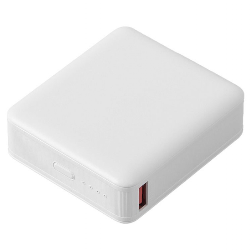 Внешний аккумулятор «Brick 10» с быстрой зарядкой QC/PD, 10000 мАч, белый, черный. Артикул о39231