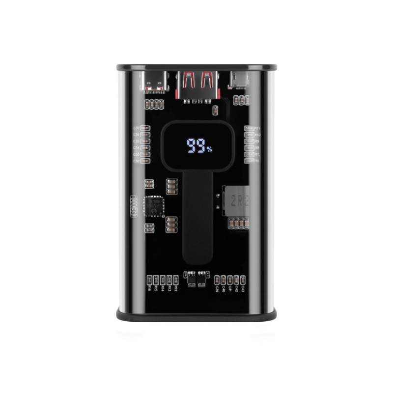 Внешний аккумулятор «NEO Zion», 10000 mAh, серый, синий. Артикул о59588