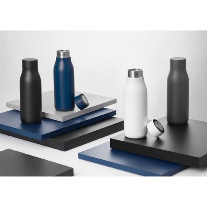 Термобутылка вакуумная герметичная Sevilla, синяя, белая, серая, черная. Артикул е24390