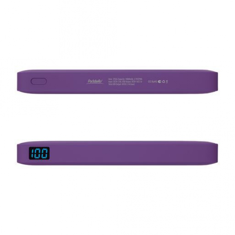 Внешний аккумулятор с подсветкой Ancor Plus 10000 mAh, 8 цветов Артикул е37526