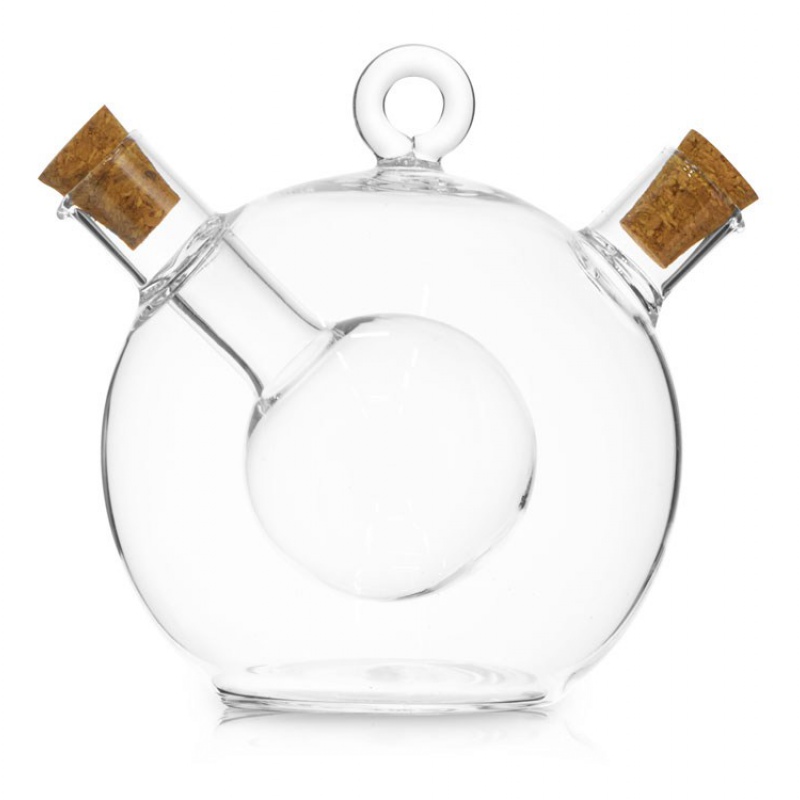 Двойная емкость для масла и уксуса «Dressing», прозрачный, бежевый. Артикул о7306674