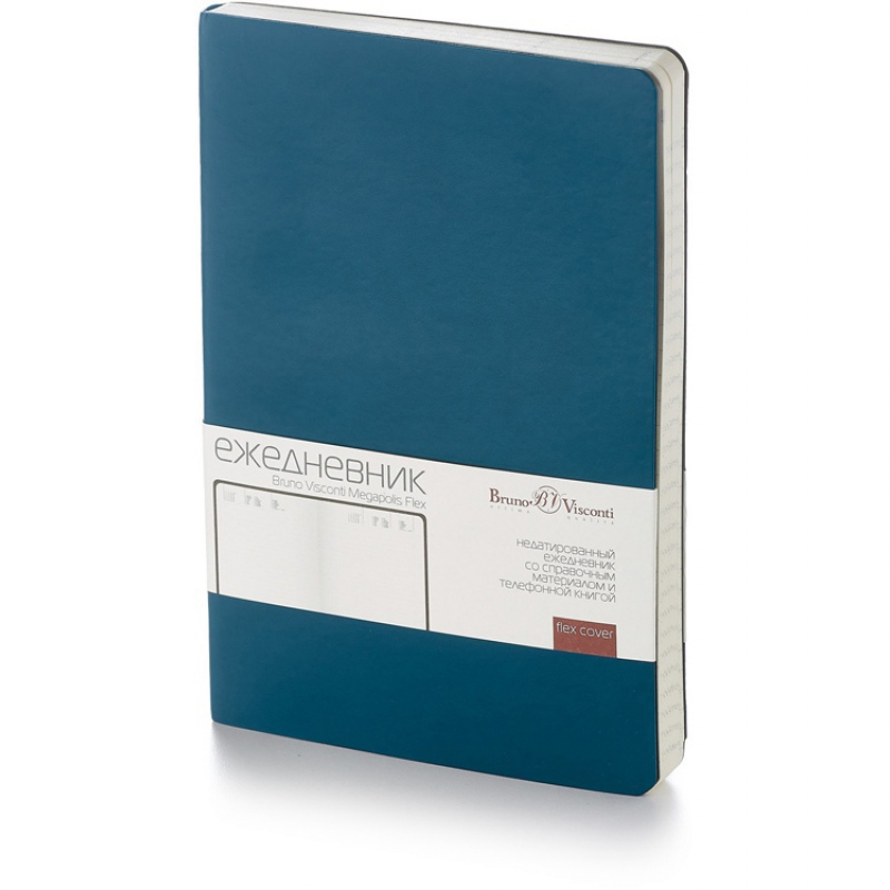 Ежедневник недатированный А5 «Megapolis Velvet Flex», 28 цветов. Артикул о3-531 