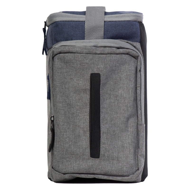 Сумка-холодильник «Festival XL», серый/темно-серый, серый/синий. Артикул о88711