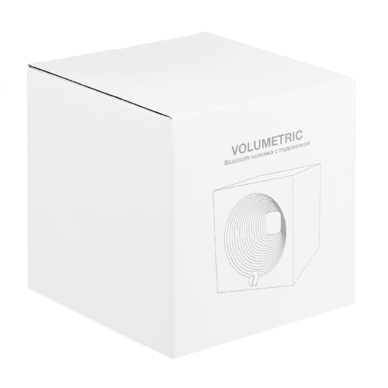 Bluetooth-колонка с подсветкой Volumetric, белая. Артикул р16450.60