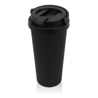 Вакуумная термокружка «Grant», soft-touch, черный. темно-синий. Артикул о8800