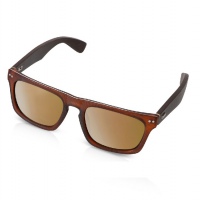 Очки солнцезащитные из бамбука с зеркальными линзами «Rockwood mirror». Артикул о831215