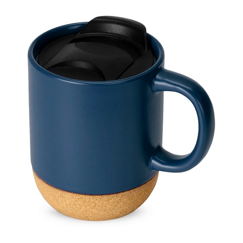 Кружка с пробковым дном и крышкой «Denpasar», 9 цветов. Артикул о87310