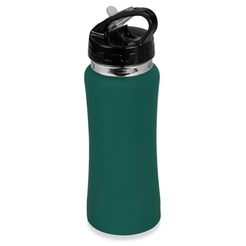 Бутылка спортивная из стали «Коста-Рика», 600 мл», зеленый, голубой. Артикул о8280