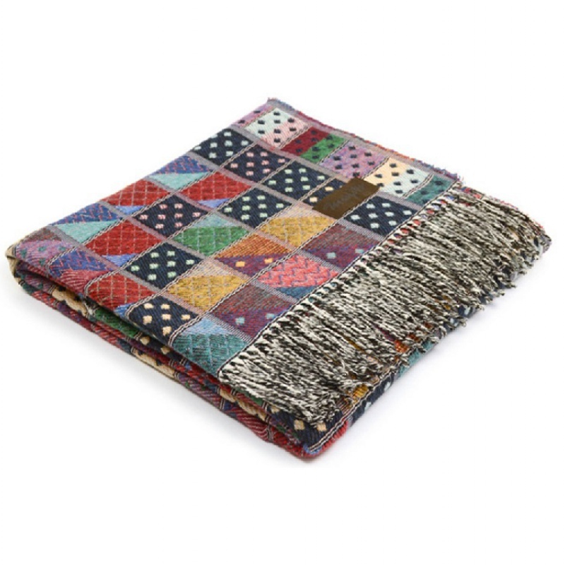 Плед «ILLINOIS CTN 9040» синий, «ILLINOIS CTN 7040» мультиколор, «ILLINOIS CTN 4960» мультиколор. Артикул о989