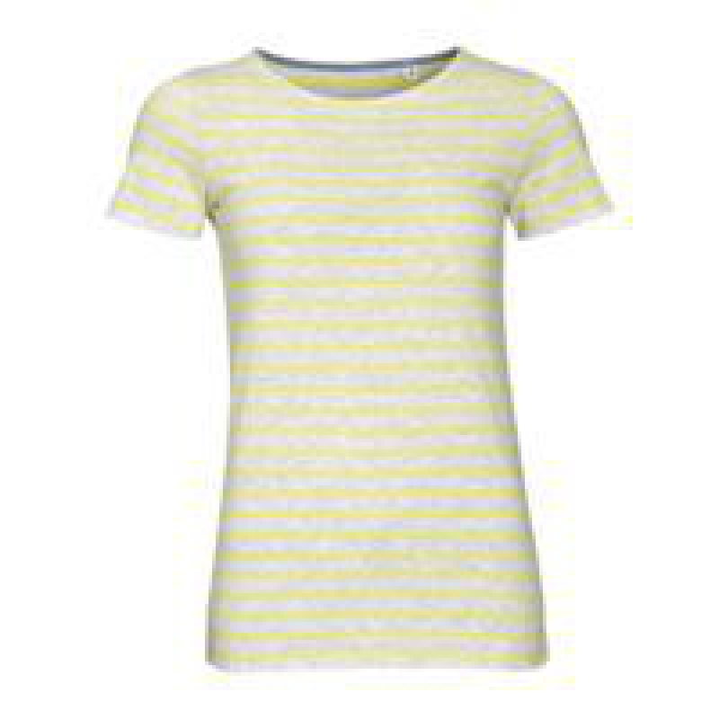 Футболка MILES WOMEN, белая с красным, белая с темно-синим, серая с желтым. Артикул р01399