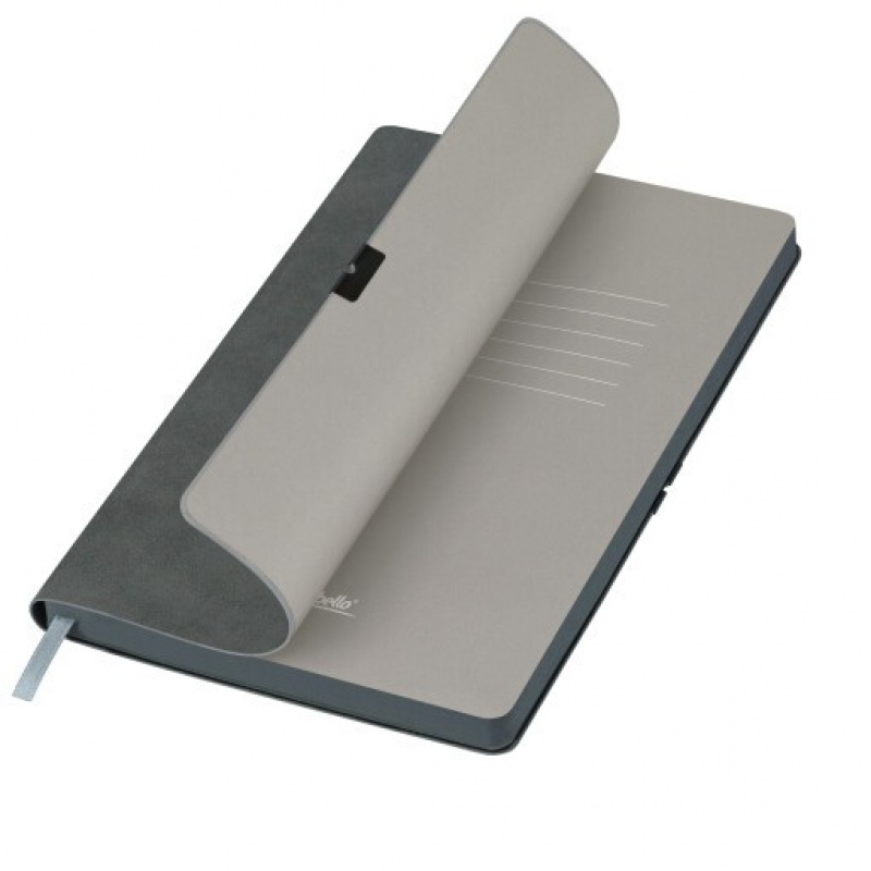 Ежедневник Portobello Trend, In Velour, недатированный, бирюзовый, серый, синий, черный. Артикул е22255