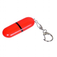USB 2.0 - флешка промо на 32 Гб каплевидной формы, красный, белый. Артикул о6015.32