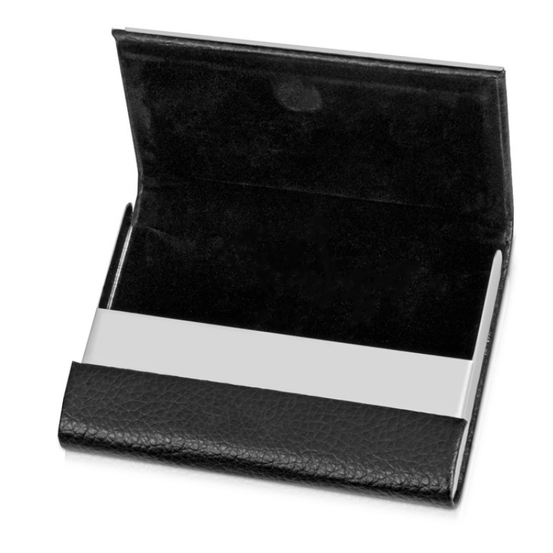 Визитница металл, искусственная кожа. Артикул о417304