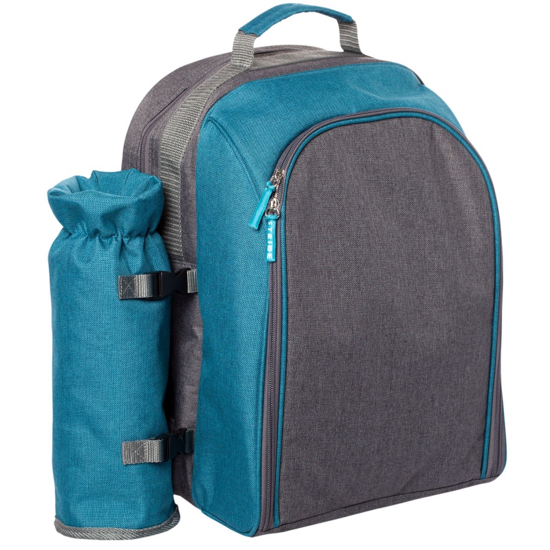 Набор для пикника Fridag на 2 персоны, темно-синий с серым, серый с голубым. Артикул р3900