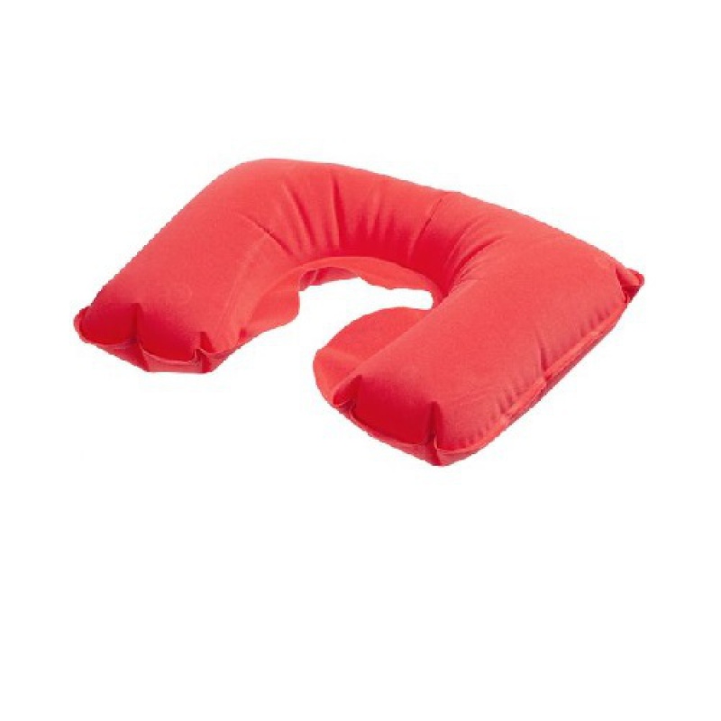 Надувная подушка под шею в чехле Sleep, оранжевая, синяя, черная, красная, серая. Артикул р5125
