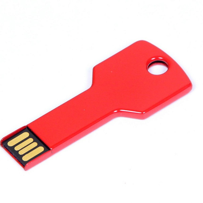 USB 2.0 - флешка на 64 Гб в виде ключа, красная, серебристая, золотистая, синяя, зеленая. Артикул о6006.64