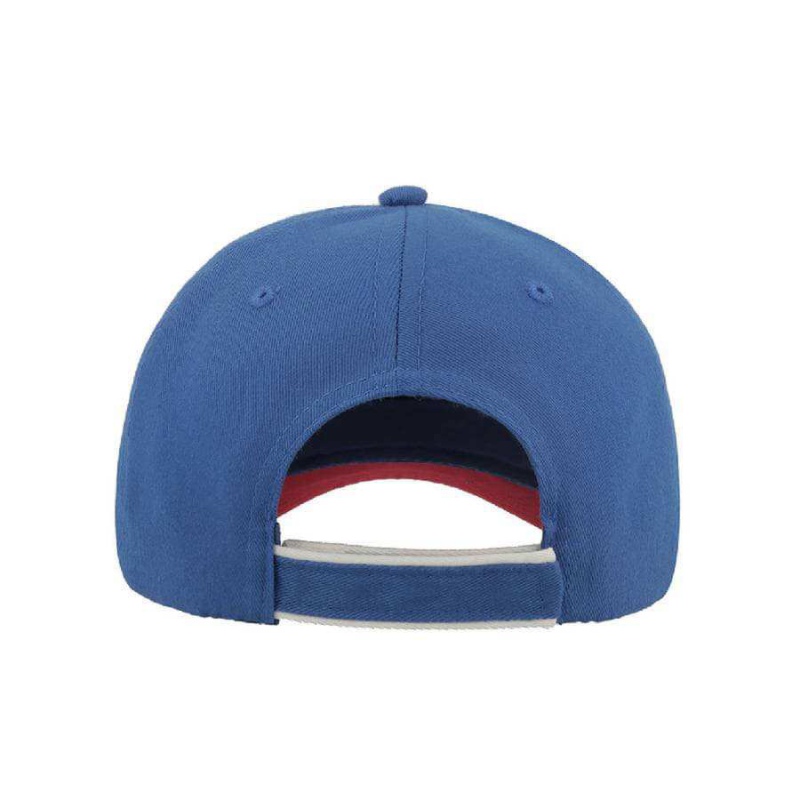 Бейсболка " Zoom Piping Sandvich", 6 клиньев, застежка на липучке; 30% хлопок, 65% п, темно- синий, синий. Артикул и25445.2