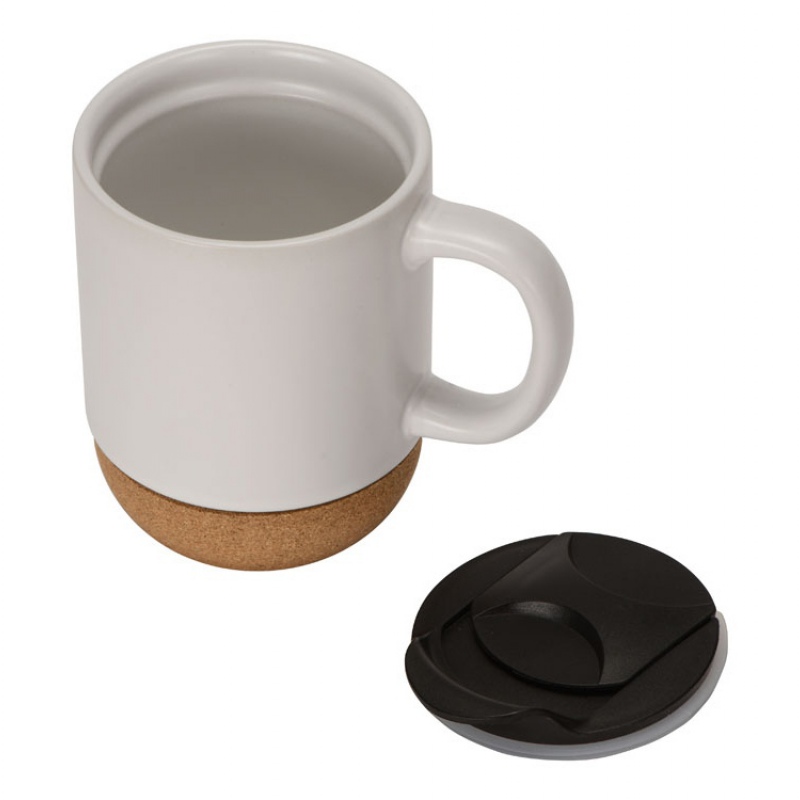 Кружка с пробковым дном и крышкой «Denpasar», 9 цветов. Артикул о87310