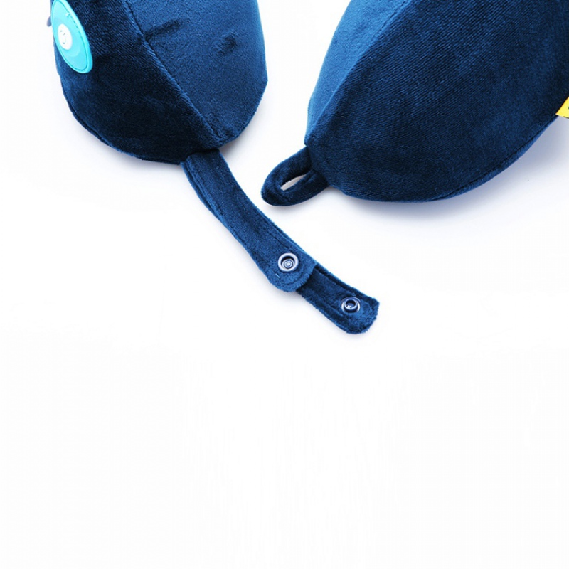 Подушка для путешествий со встроенным массажером «Massage Tranquility Pillow», синий. Артикул о9010102