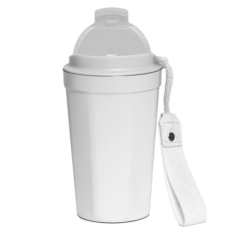 Термокружка MOVE ON, 400мл, белый, черный. Артикул и32900