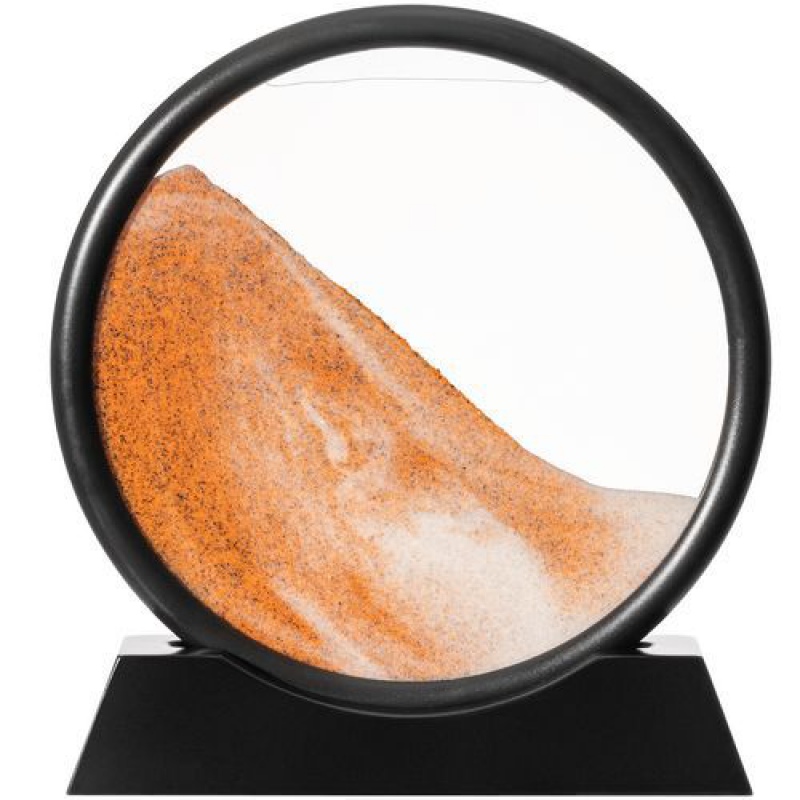 Песочная картина-антистресс Pleasantville, черная с оранжевым. Артикул р20244.03