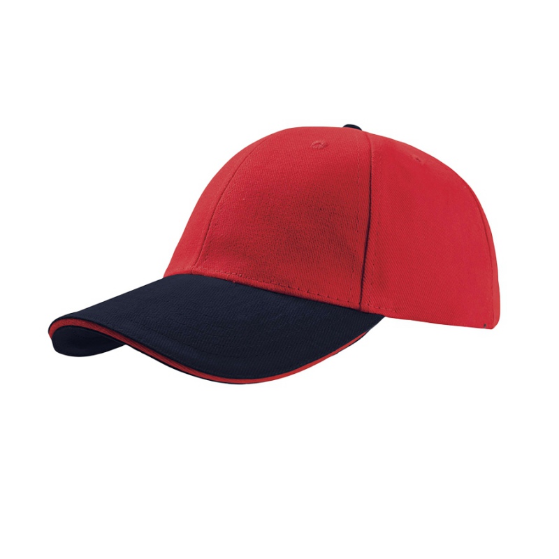 Бейсболка LIBERTY SANDWICH, 6 клиньев, сэндвич, металлическая застежка, 24 цвета. Артикул и25435