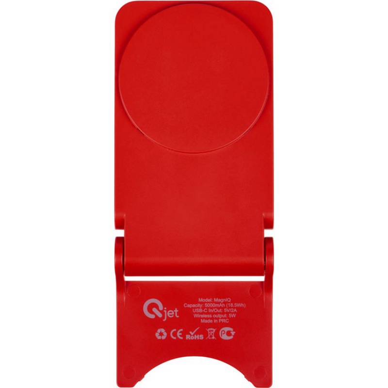 Магнитный внешний аккумулятор «MagnIQ», 5000 mAh, 4 цвета. Артикул о23043