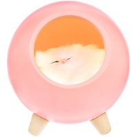 Беспроводная лампа-колонка Right Meow, розовая, белая. Артикул р12191