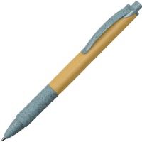 Ручка из бамбука и переработанной пшеницы шариковая «Nara», дерево/синий, бамбук/зеленый, дерево/бежевый. Артикул о11572