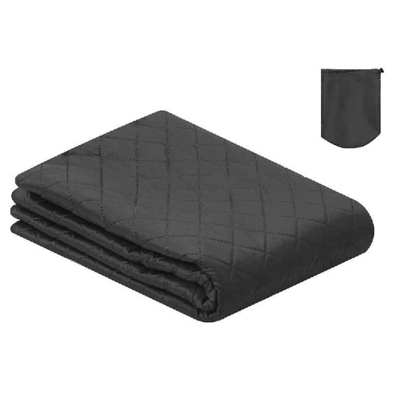 Плед-пончо 2-в-1 «Cappy» с капюшоном и мешком, темно-синий, серый, черный. Артикул о14251