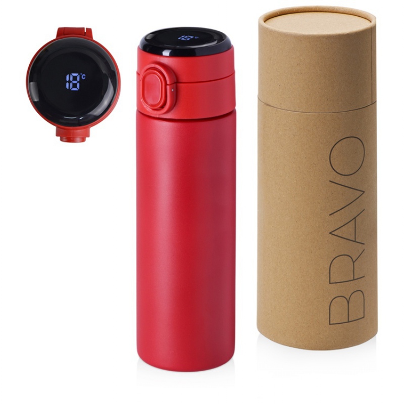 Вакуумная термокружка с индикатором и медной изоляцией «Bravo», 400 мл, 6 цветов. Артикул о82761