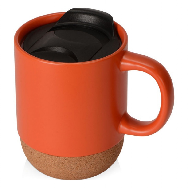 Кружка с пробковым дном и крышкой «Denpasar», 9 цветов. Артикул о87310