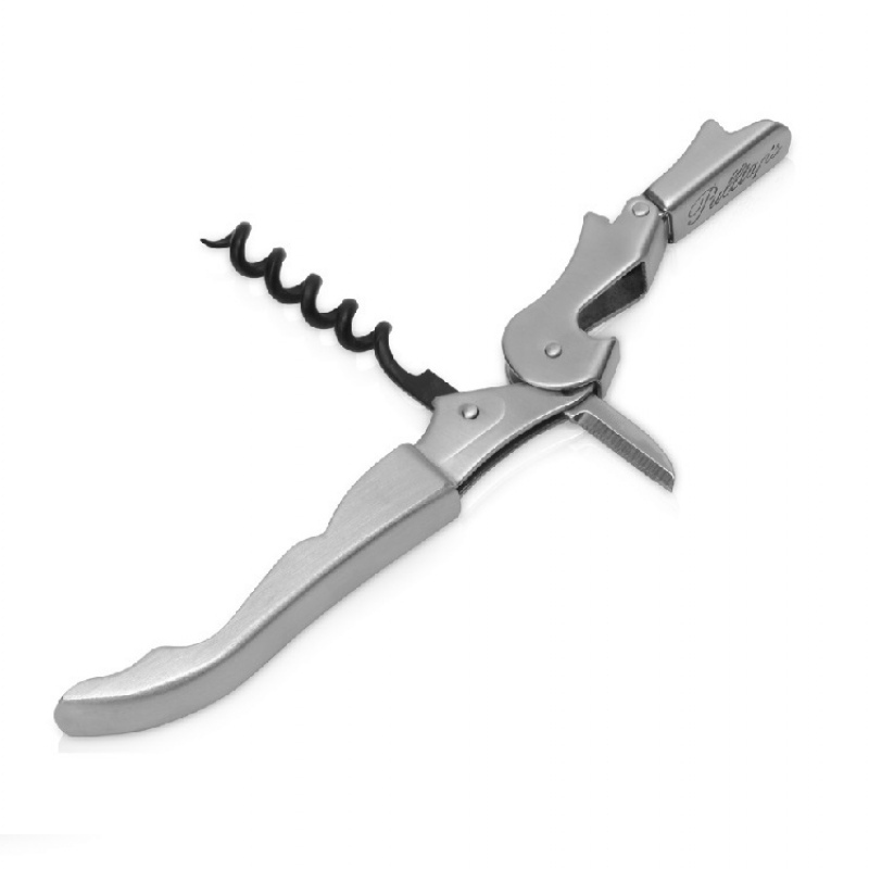 Набор аксессуаров для вина «Nigota», нож-сомелье, силиконовую пробку и каплеуловитель, черный, серебристый. Артикул о45050