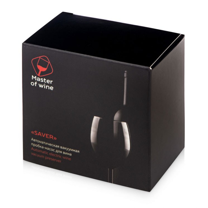 Автоматическая вакуумная пробка - насос для вина «Saver». Артикул о207008