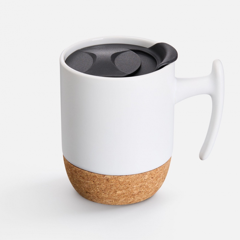 Кружка Corky Grip, белая, черная, синяя. Артикул р18664