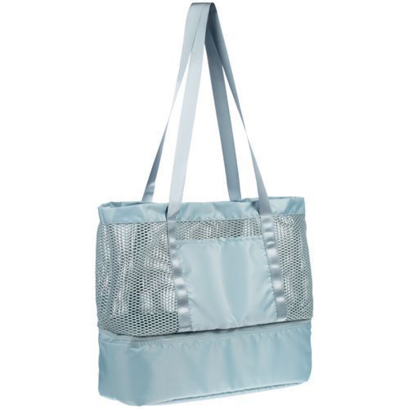 Шопер с термоотделением Verkko, темно-синий, серо-голубой. Артикул р15463