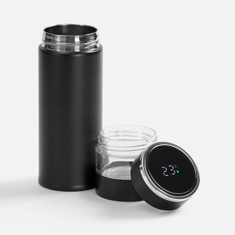 Смарт-бутылка с инфьюзером Thermory ver.2, черная, белая. Артикул р18731