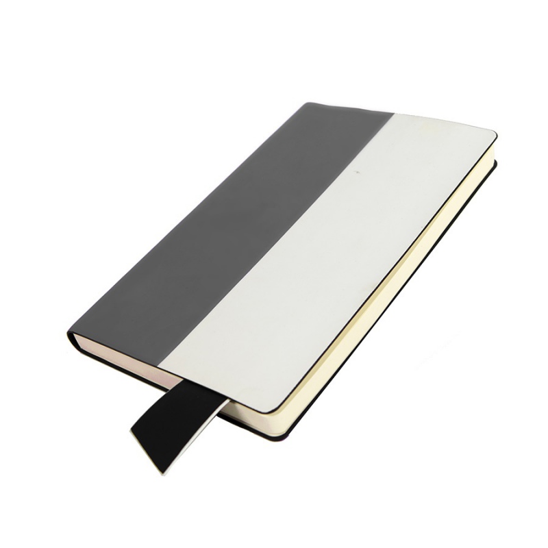 Бизнес-блокнот UNI, A5, 5 цветов, мягкая обложка, в линейку, черное ляссе. Артикул и21240