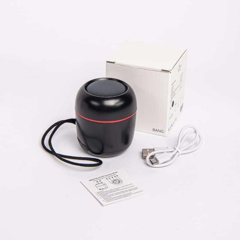 Портативная mini Bluetooth-колонка Sound Burger "Bang" белая, черная. Артикул и26534