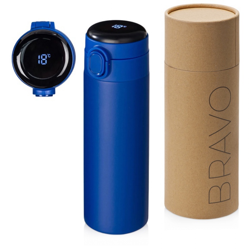 Вакуумная термокружка с индикатором и медной изоляцией «Bravo», 400 мл, 6 цветов. Артикул о82761