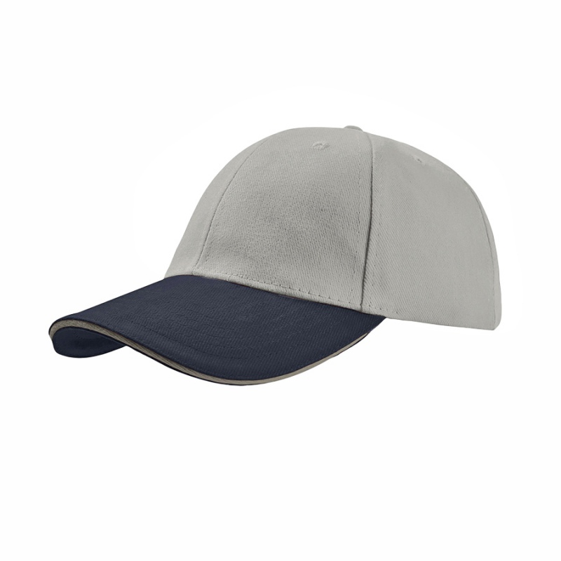 Бейсболка LIBERTY SANDWICH, 6 клиньев, сэндвич, металлическая застежка, 24 цвета. Артикул и25435