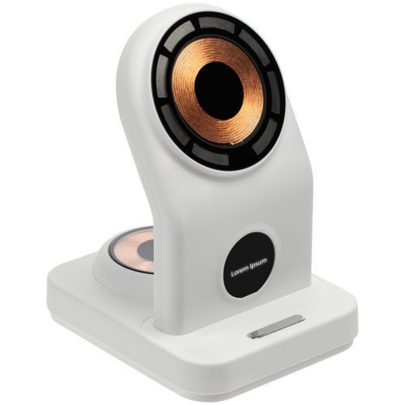 Зарядная станция с подсветкой Cooper Duo, синяя, белая, черная. Артикул р17714