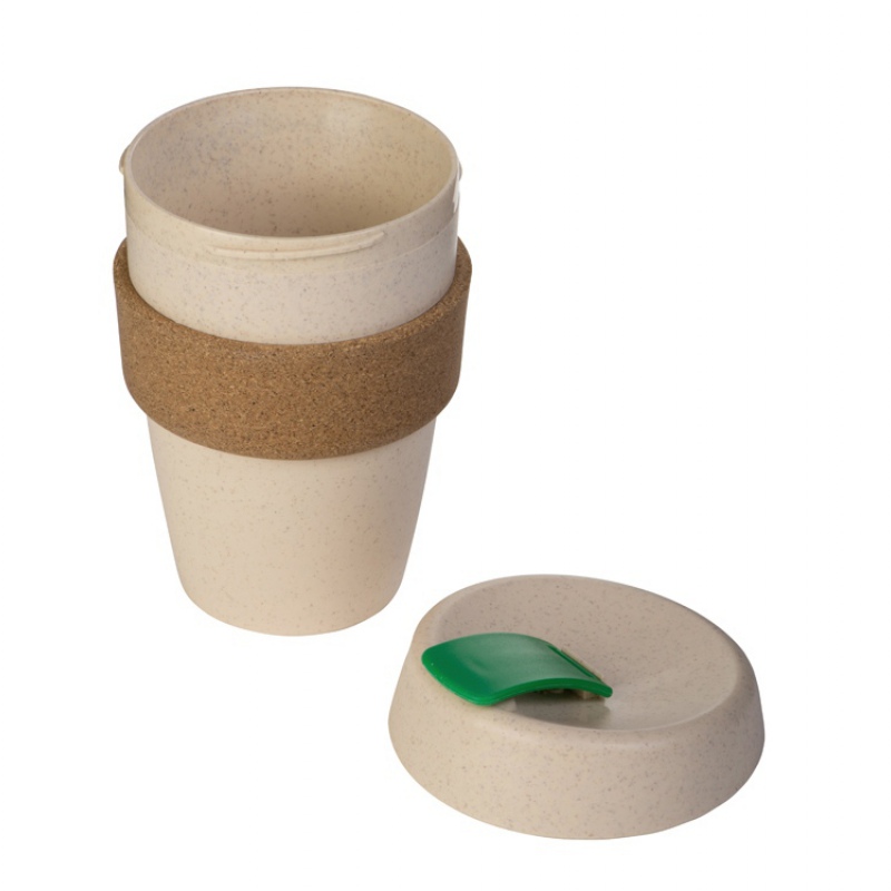 Стакан из пшеничного волокна с двойными стенками «Pino», 5 цветов. Артикул о82872