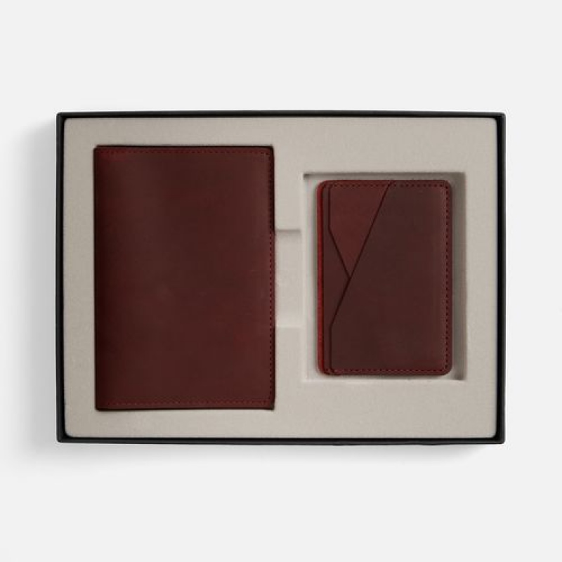 Набор, обложка для паспорта и чехол для карточек, InStream, 6 цветов. Артикул р17726