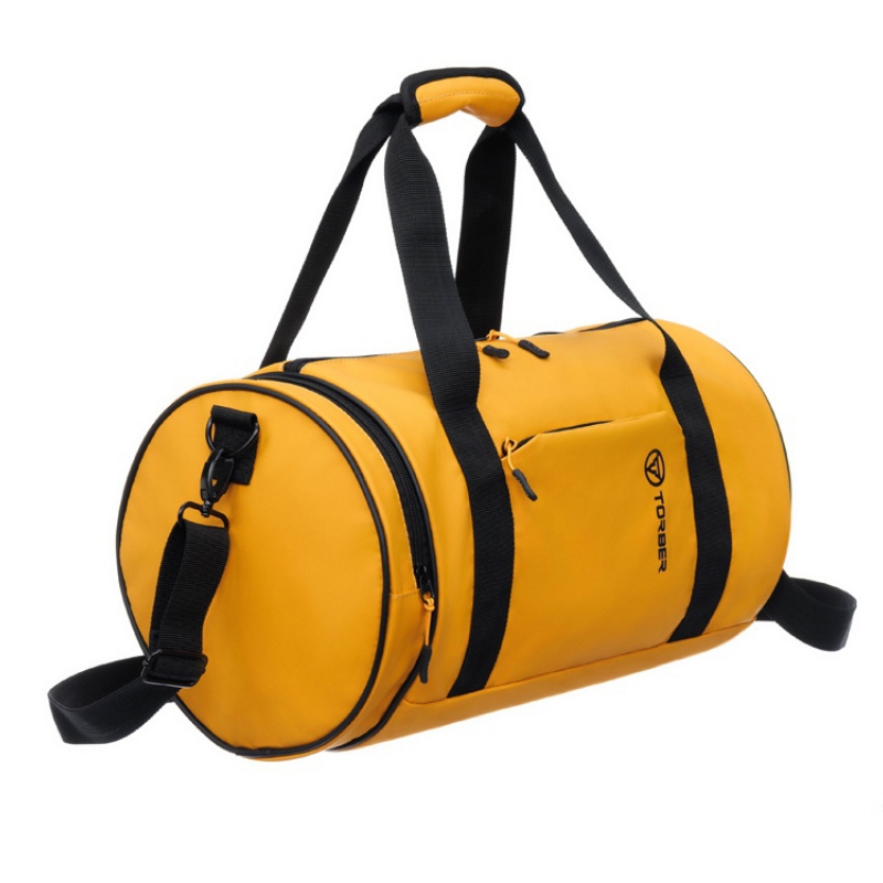 Сумка спортивная «РИТМ», желтый, черный. Артикул о73539, 73612