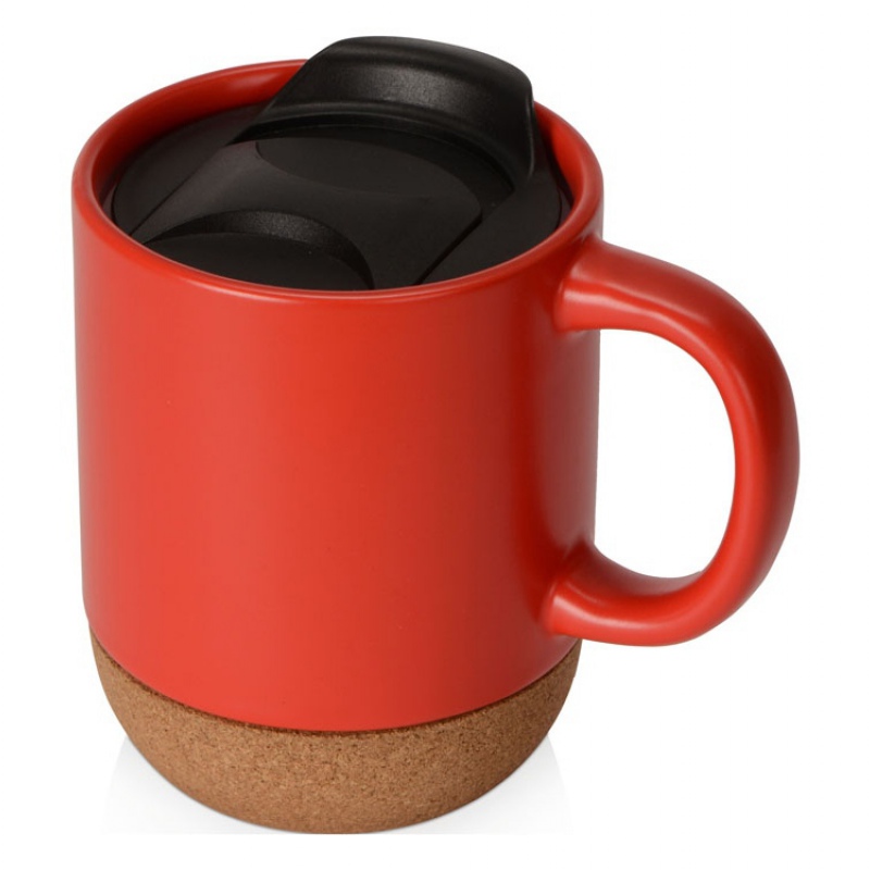 Кружка с пробковым дном и крышкой «Denpasar», 9 цветов. Артикул о87310