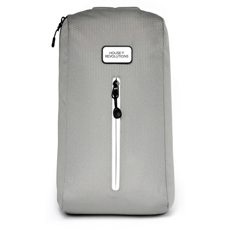 Сумка-слинг «Nomad» на одно плечо из переработанного пластика, серый, черный. Артикул о93607