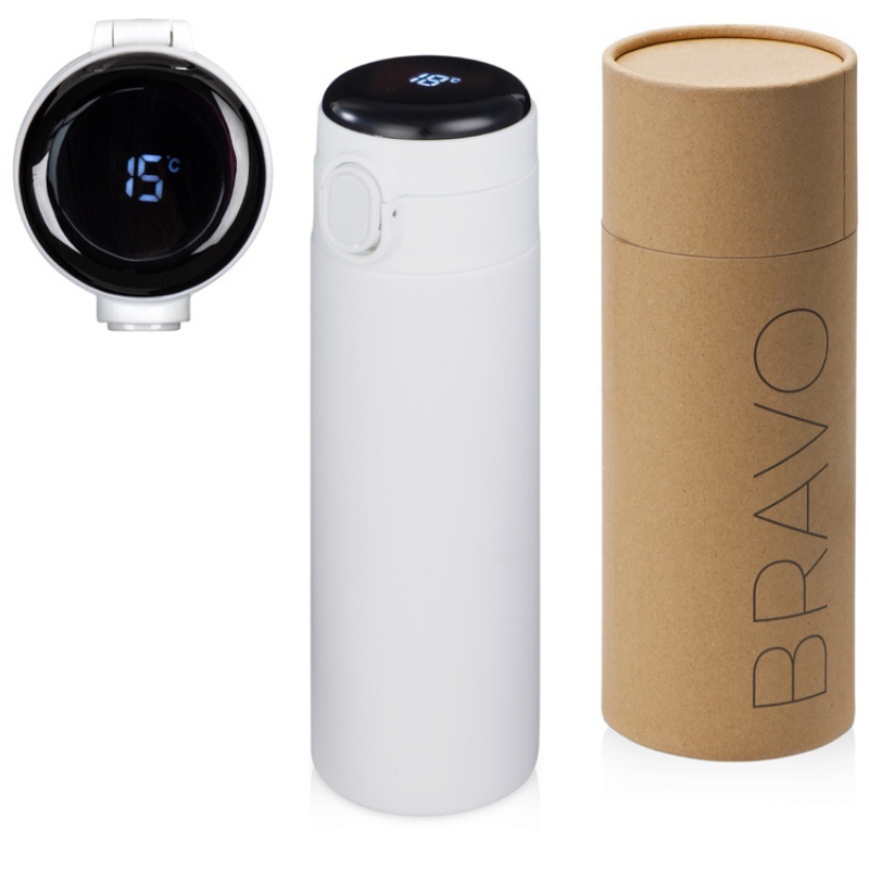 Вакуумная термокружка с индикатором и медной изоляцией «Bravo», 400 мл, 6 цветов. Артикул о82761